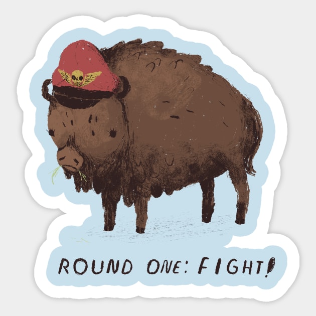 M. Bison Sticker by Louisros